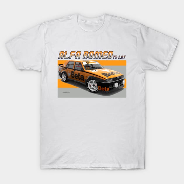 Alfa Romeo 75 T-Shirt by PjesusArt